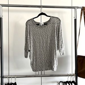 Grey and white soft sweater